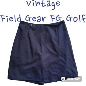 Vintage Made In Taiwan R.O.C Field Gear FG Golf Women's 12 Blue Skort